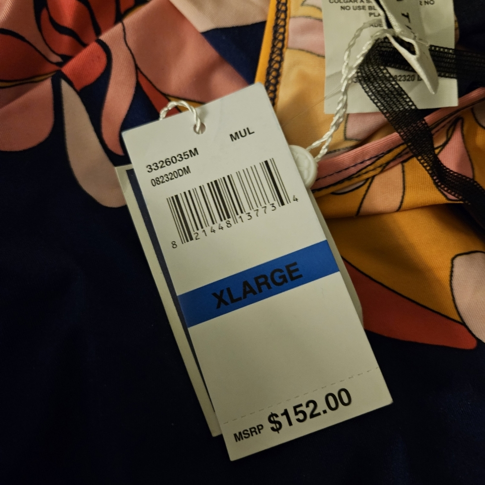 Trina Turk 'Breeze' Draped-Sleeve Tunic Swimsuit Cover-Up, Multicolor NWT - Picture 12 of 16
